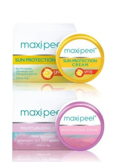 Maxi-Peel Day & Night Creams (Maxi-Peel Sun Protection Cream 25g + Maxi-Peel Moisturizing Cream )