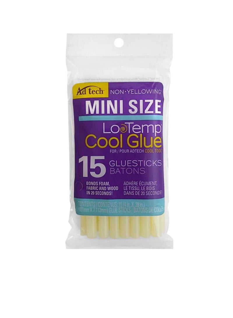 ادتيك أعواد صمغ صغيرة فائقة الحرارة منخفضة الحرارة .28in x 4in 15pc - Image 2
