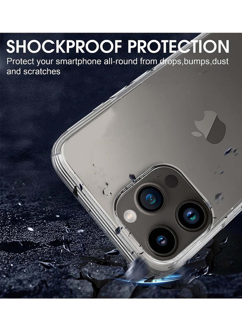 Apple iPhone 16 Pro 2024 AIRBAG CASE Series Premium Transparent Airbag Shockproof Anti-Yellowing Clear Case Cover - Clear