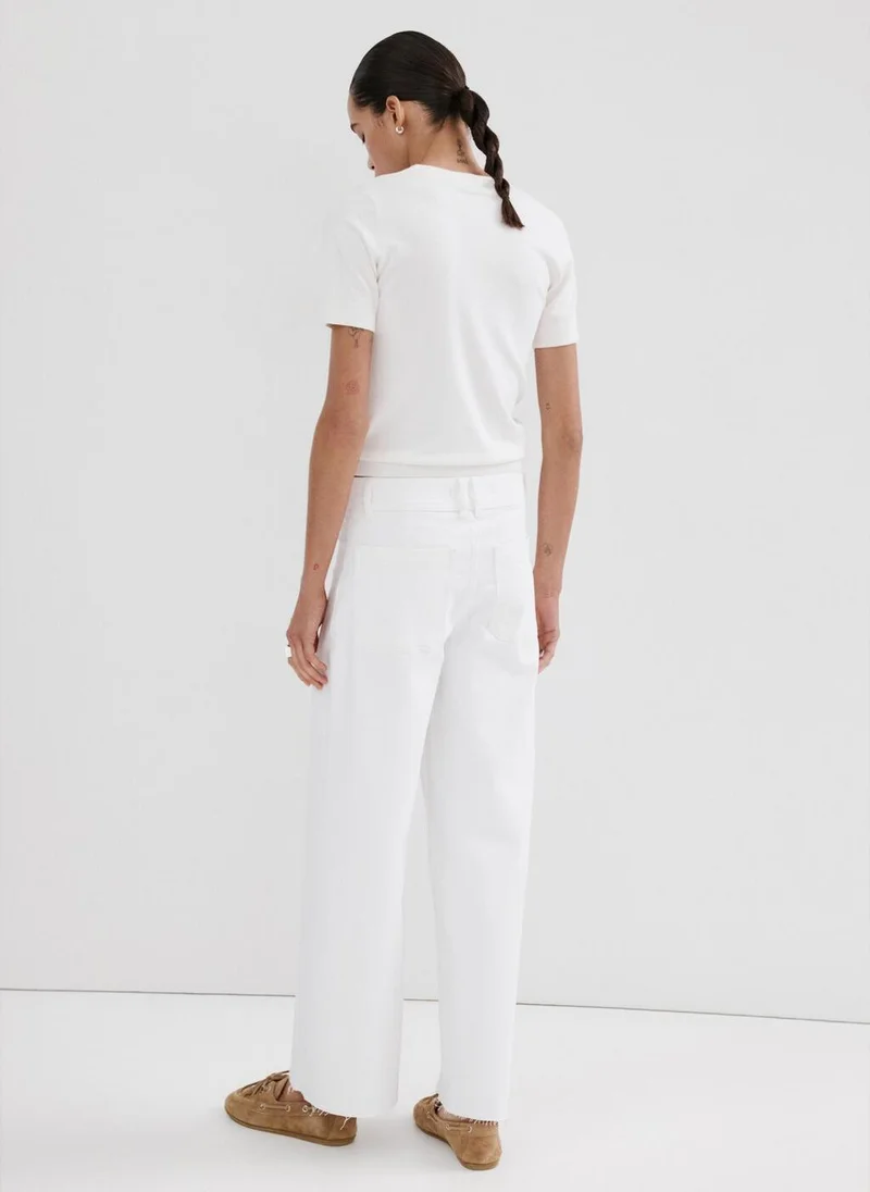 MANGO Catherin culotte high-rise jeans