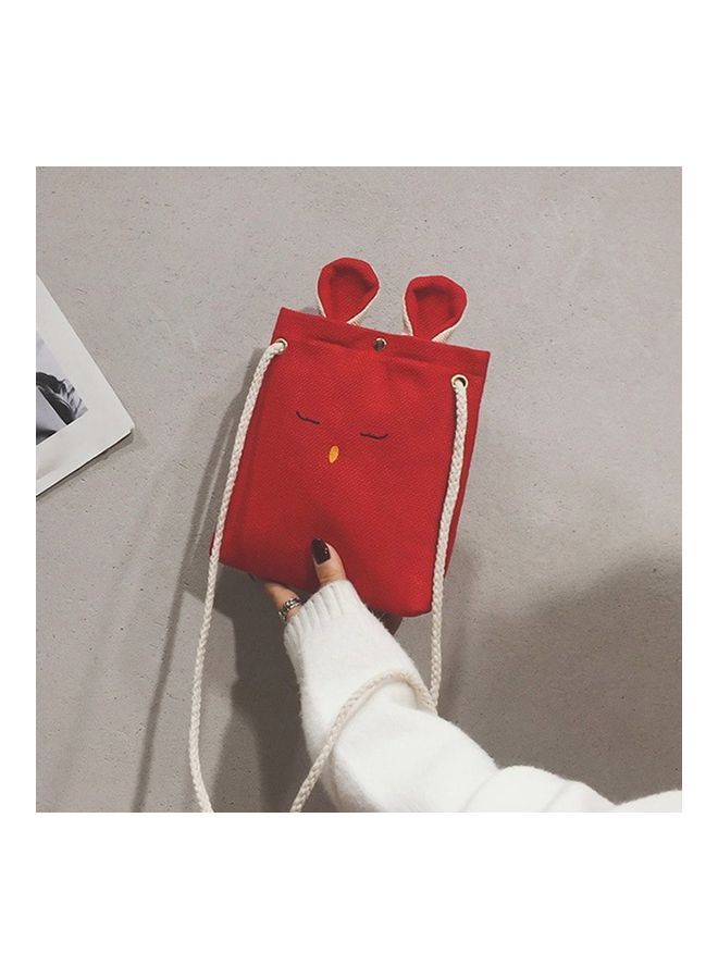 NIBEMINENT Rabbit Style Crossbody Bag Red  - Image 5