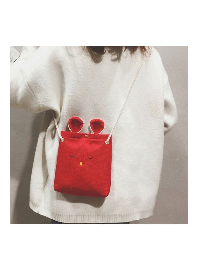 NIBEMINENT Rabbit Style Crossbody Bag Red  - Image 3