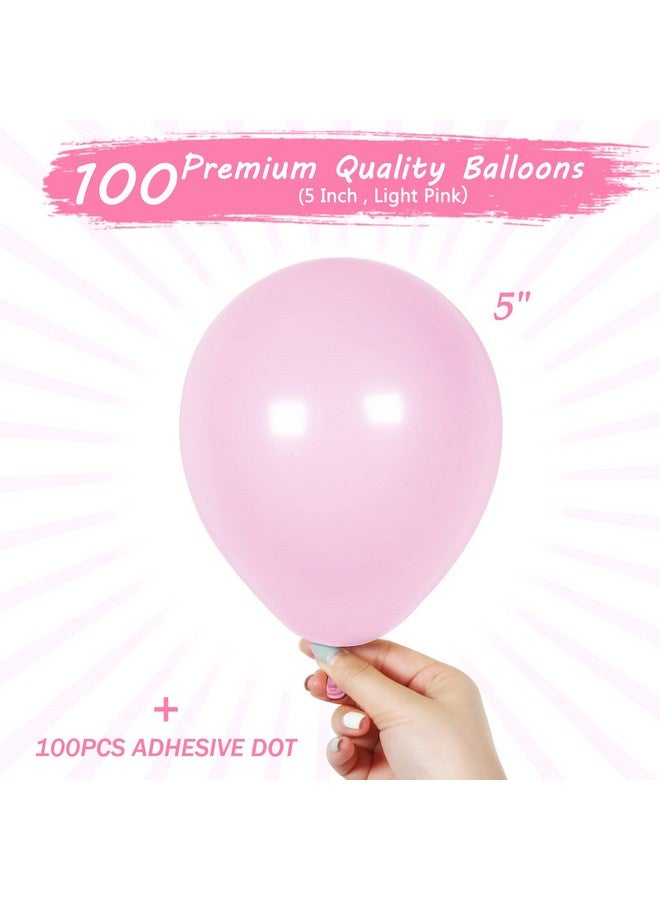 JOGAMS Pastel Pink Balloons 5 Inch 100 Pack, JOGAMS Light Pink Balloons Party Balloons for Girl Birthday Party Wedding Baby Shower Gender Reveal Anniversary Decoratios - Image 2