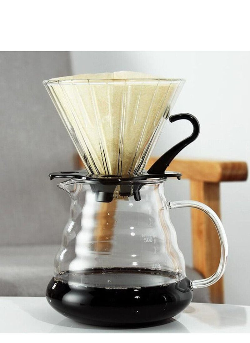 Qahwa American Coffee Drip Filter Paper 100 PCs, Good for Black Coffee Machine  - Image 2