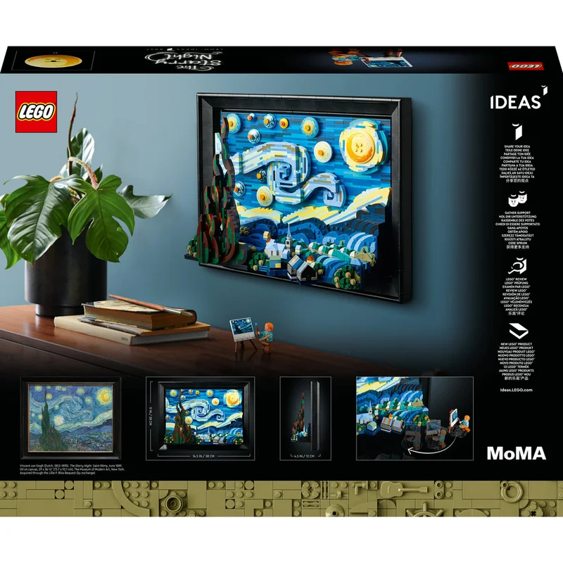 ليغو مجموعة فنسنت فان غوغ - ليلة النجوم 21333 من LEGO® Ideas (2316 قطعة)