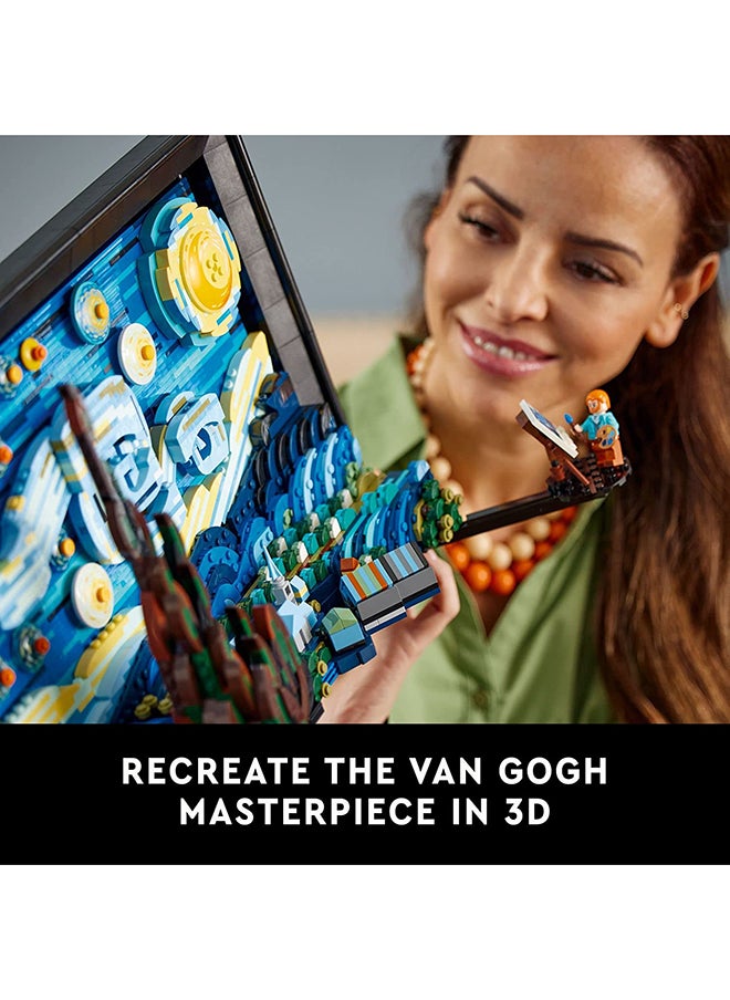 LEGO - Ideas Vincent Van Gogh – The Starry Night Building Kit; Buildable 3D Art Model For Adults; Home Decor Gift For Creative People To Build And Hang On A Wall Or Display Freestanding (2,316 Pieces) 21333 - Image 1