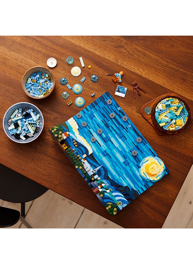 LEGO - Ideas Vincent Van Gogh – The Starry Night Building Kit; Buildable 3D Art Model For Adults; Home Decor Gift For Creative People To Build And Hang On A Wall Or Display Freestanding (2,316 Pieces) 21333 - Image 1