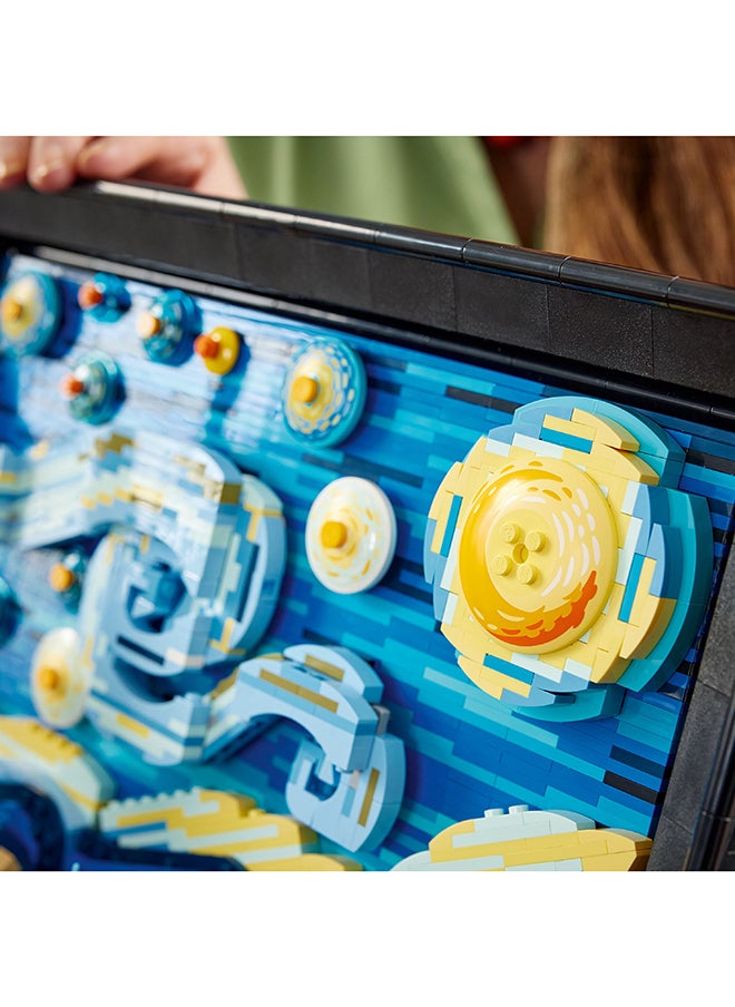 LEGO - Ideas Vincent Van Gogh – The Starry Night Building Kit; Buildable 3D Art Model For Adults; Home Decor Gift For Creative People To Build And Hang On A Wall Or Display Freestanding (2,316 Pieces) 21333 - Image 1