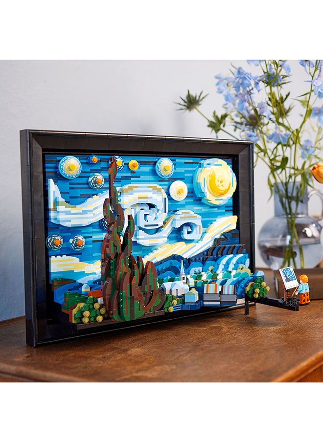 LEGO - Ideas Vincent Van Gogh – The Starry Night Building Kit; Buildable 3D Art Model For Adults; Home Decor Gift For Creative People To Build And Hang On A Wall Or Display Freestanding (2,316 Pieces) 21333 - Image 1