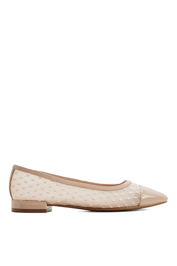 Olohas Ladies Beige Ballerina