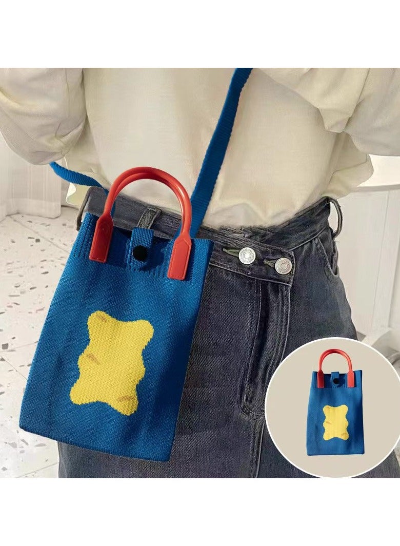 Knit Phone Purse – 5.1" L x 2.2" W x 6.9" H Small Purses, Fit Gift - Image 5