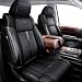 Carlimeki Leather Seat Covers Custom Fit for Tundra 20142021 CrewMax SR SR5 Limited Platinum 1794 Edition TRD Pro Capstone Carbon Fiber Premium Leather Fully Covered - Image 2