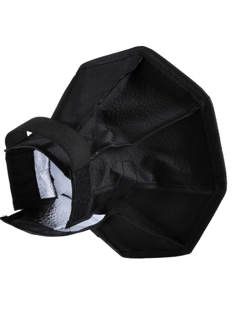 PULUZ 20CM Octagonal Flash Diffuser Softbox – Foldable Light Modifier for Camera Speedlight – Portable Flash Light Softbox for Even Light, Shadow Reduction – Photography Lighting Accessory  - Image 3