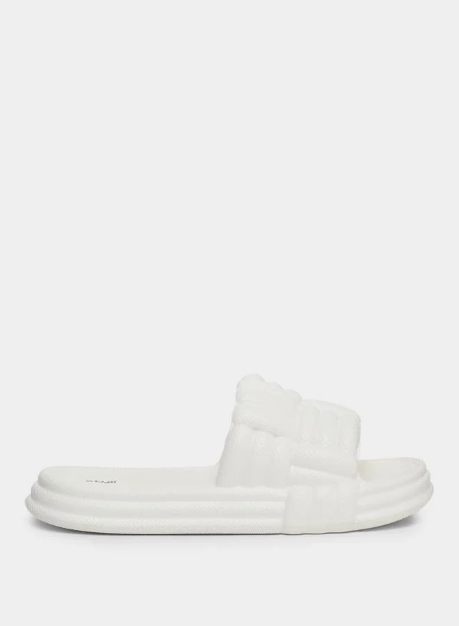 ستايلي Styli Braided Slip-On Flip Flop