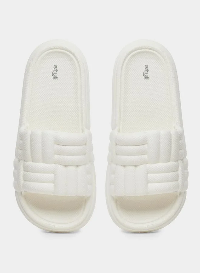 Styli Braided Slip-On Flip Flop