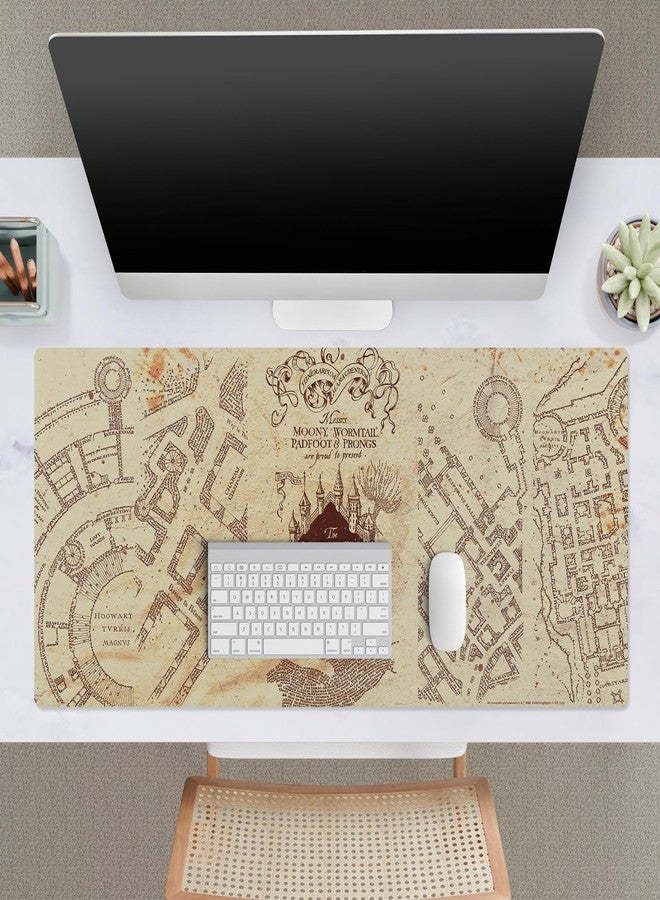 Head Case Designs Official Harry Potter The Map of the Marauder Graphics 37.4 x 15.75 x 0.16 inches (900 x 400 mm) - XL Gaming Desk PC Keyboard Mouse Pad - Image 3