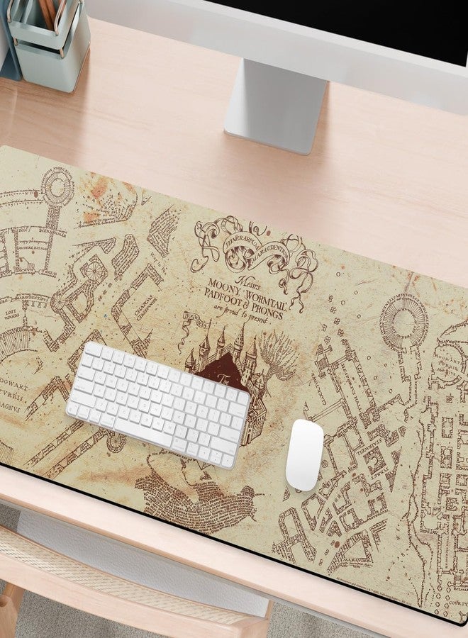 Head Case Designs Official Harry Potter The Map of the Marauder Graphics 37.4 x 15.75 x 0.16 inches (900 x 400 mm) - XL Gaming Desk PC Keyboard Mouse Pad - Image 4