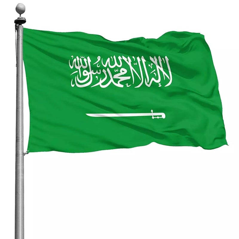 Boolavard World Cup 2026 Flag - Official National Flag 5ft X 3ft Large Double Sided With Brass Eyelets USA Canada Mexico (Saudi Arabia) - Image 2