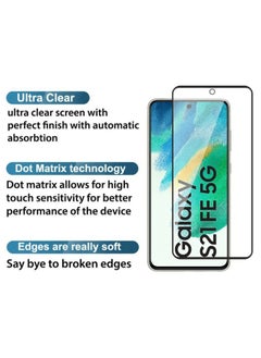Generic Tempered Glass Screen Protector Full Glue Edge to Edge 9H Hardness Anti Fingerprint Scratch Resistance Glass (Fingerprint work) For Samsung Galaxy S21 Fe 5G  - Image 4