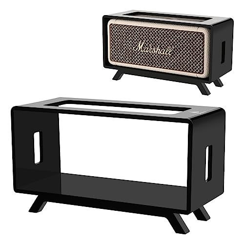 TXEsign Acrylic Desktop Stand Holder Compatible with Marshall Emberton/Emberton II/Emberton III Speaker, Table Holder Display Shelf Speaker Desktop Stand Shelf (Black) - Image 1