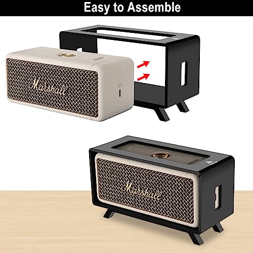 TXEsign Acrylic Desktop Stand Holder Compatible with Marshall Emberton/Emberton II/Emberton III Speaker, Table Holder Display Shelf Speaker Desktop Stand Shelf (Black) - Image 3