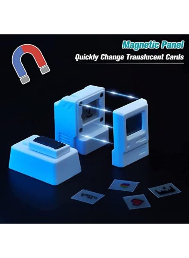 Custom Keycaps for Esc Key and Tab Key, Magnetic Light Transmission Keycaps, Classic Retro Mechanical Backlit Keyboard Esc Tab Keycap for GK61 GK64 SK87 GH60 PC Gamer ect Most Keyboard (White) - Image 3