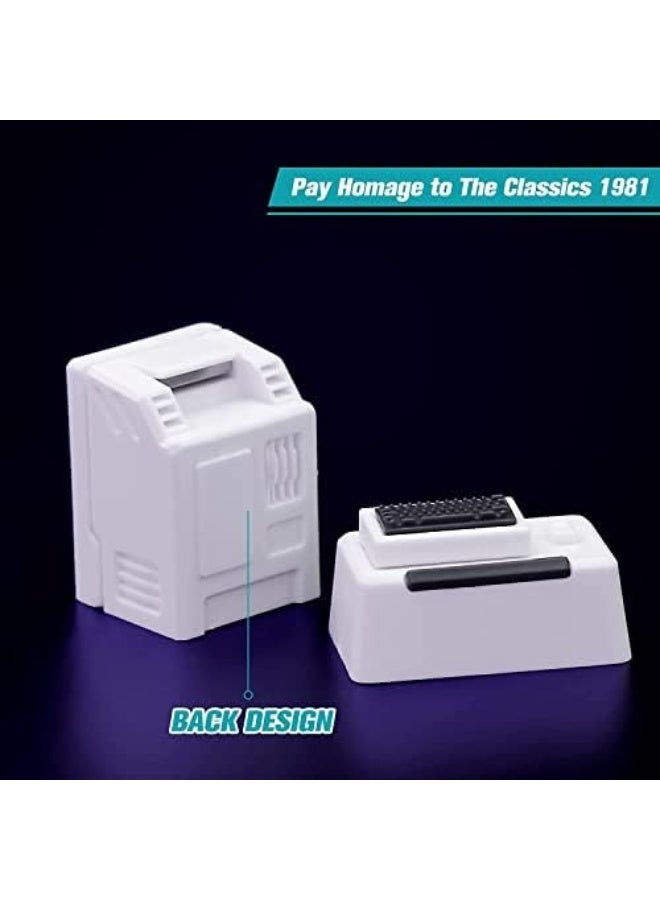 Custom Keycaps for Esc Key and Tab Key, Magnetic Light Transmission Keycaps, Classic Retro Mechanical Backlit Keyboard Esc Tab Keycap for GK61 GK64 SK87 GH60 PC Gamer ect Most Keyboard (White) - Image 4