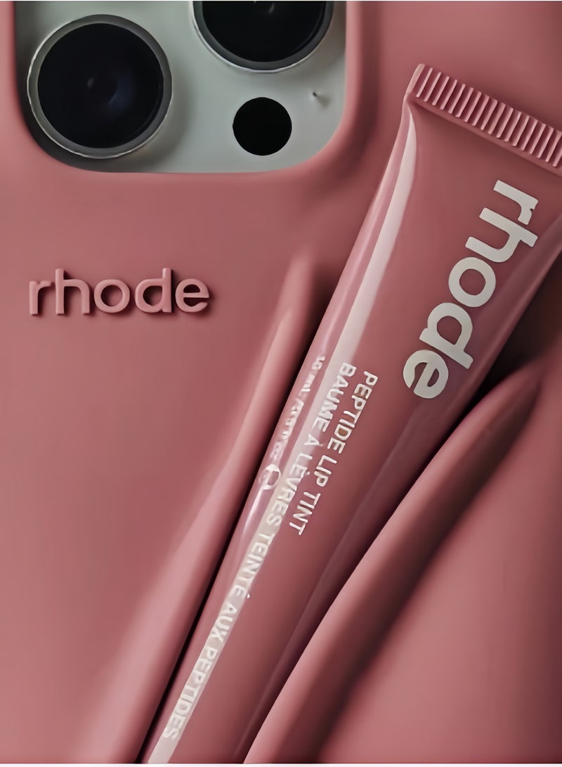 rhode Silicone Lip Holder for Cell Phone, Lip Gloss Adhesive Sleeve for Phone, Lip Holder Stick-on Phone Case, Back Stick On Holder for iPhone Phones（SALTY TAN) - Image 4