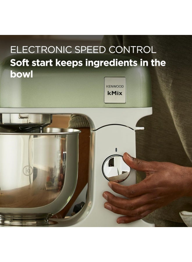 KENWOOD kMix Stand Mixer for Baking, Stylish Kitchen Mixer with K-beater, Dough Hook and Whisk, 5L Stainless Steel Bowl, Removable Splash Guard, 1000 W, Editions KMX760AGR Green 5 L 1000 W KMX760AGR Green - Image 2
