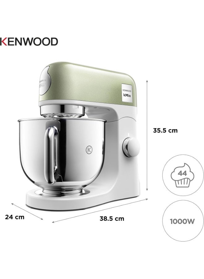 KENWOOD kMix Stand Mixer for Baking, Stylish Kitchen Mixer with K-beater, Dough Hook and Whisk, 5L Stainless Steel Bowl, Removable Splash Guard, 1000 W, Editions KMX760AGR Green 5 L 1000 W KMX760AGR Green - Image 5