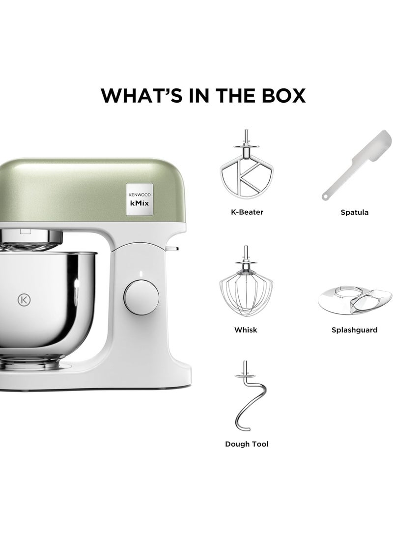 KENWOOD kMix Stand Mixer for Baking, Stylish Kitchen Mixer with K-beater, Dough Hook and Whisk, 5L Stainless Steel Bowl, Removable Splash Guard, 1000 W, Editions KMX760AGR Green 5 L 1000 W KMX760AGR Green - Image 4