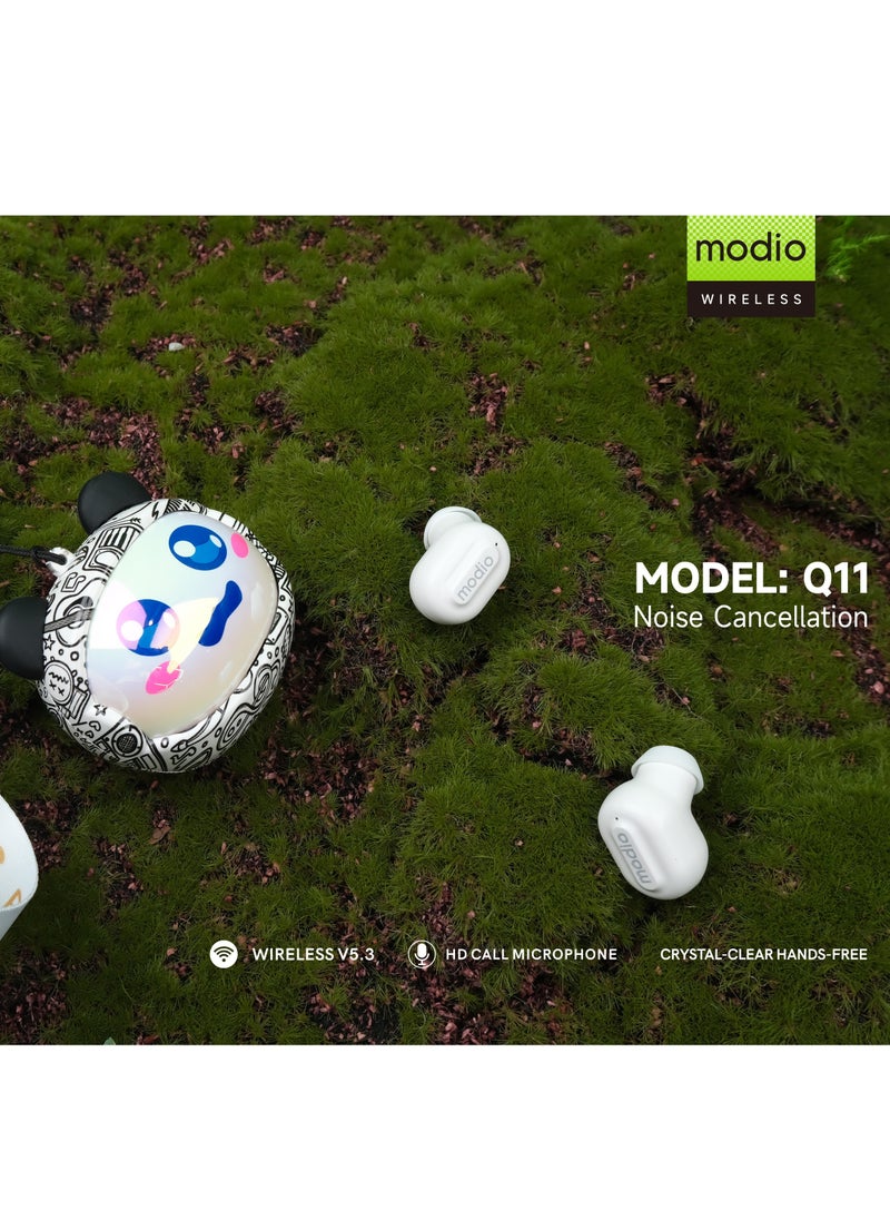 "2024 Modio Q11 Change Face Earbuds – Customizable Design, Premium Sound, and Comfortable Fit"