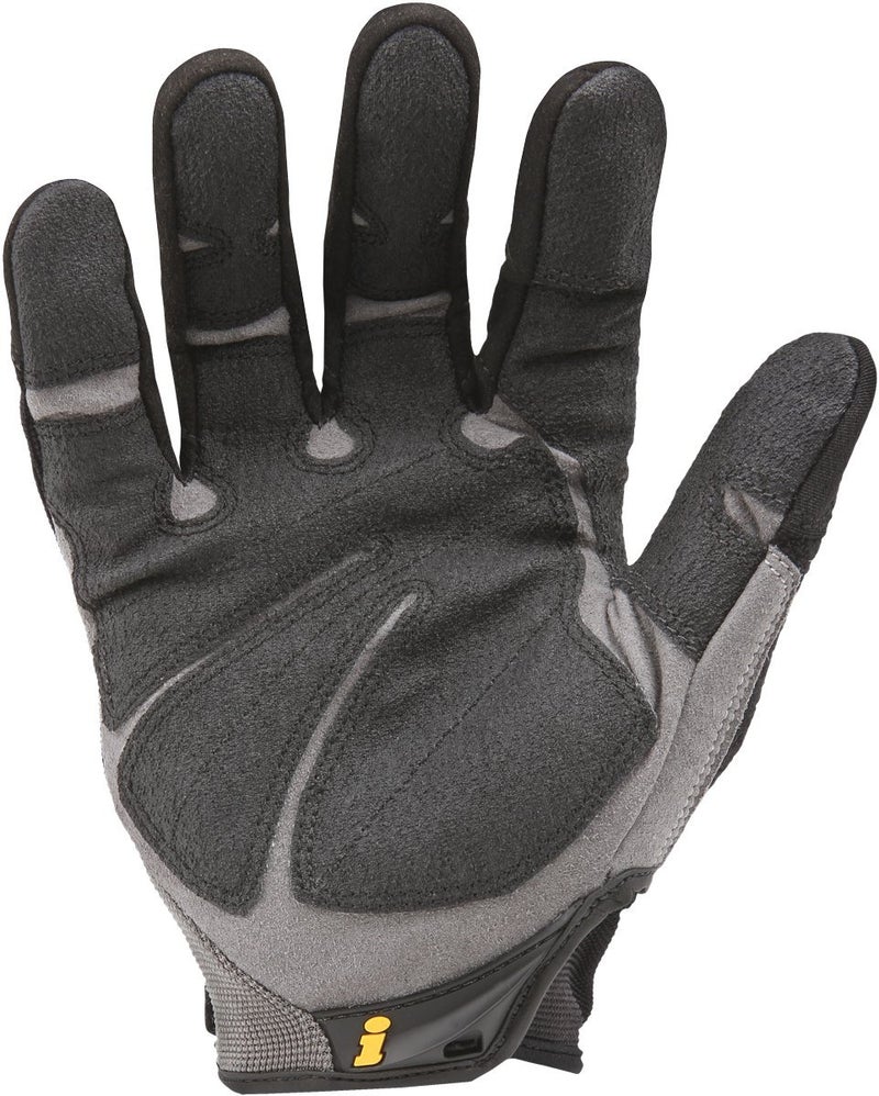 Ironclad Heavy Utility Work Gloves HUG, High Abrasion Resistance, Performance Fit, Durable, Machine Washable, (1 Pair), X-LARGE,Black & Grey - Image 2