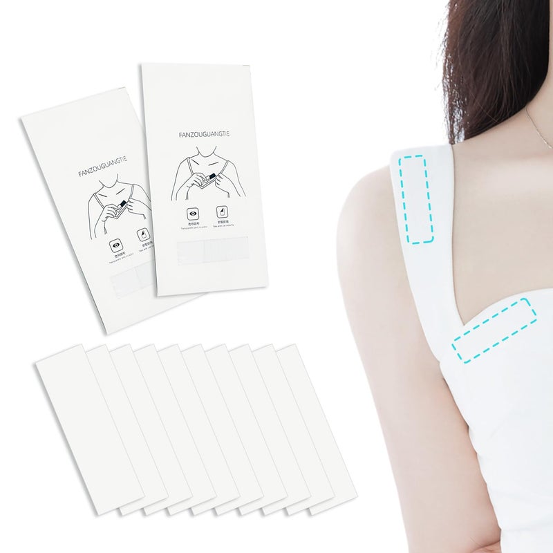 EKIND Clothes Tape Double Sided Invisible Fashion Tape, for Women Dress Shirt Neckline Fixing Clear Lingerie Adhesive Strips Non Slip No Show(72 Strips) - Image 1