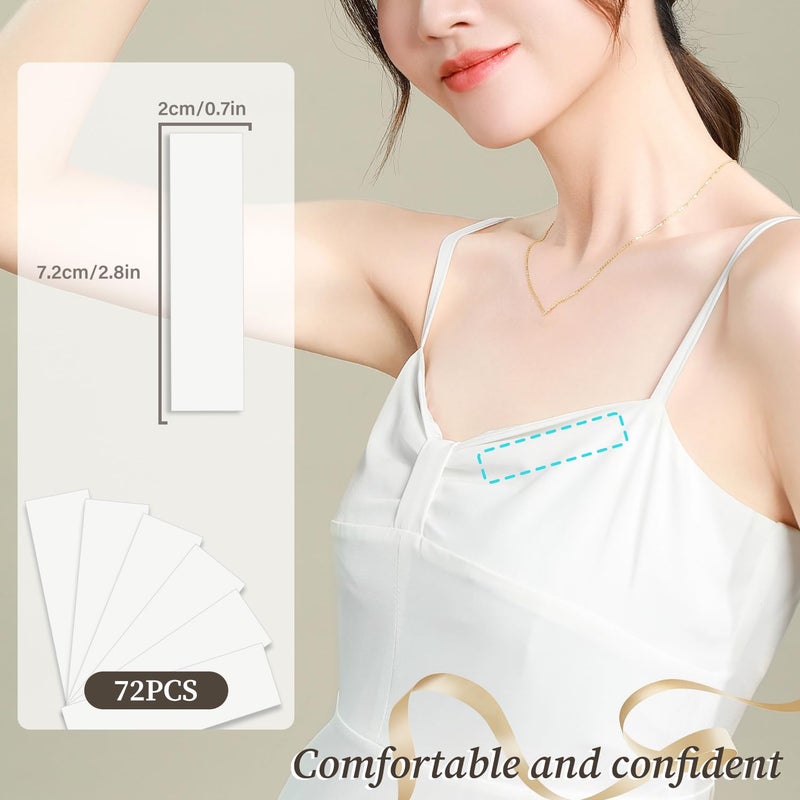 EKIND Clothes Tape Double Sided Invisible Fashion Tape, for Women Dress Shirt Neckline Fixing Clear Lingerie Adhesive Strips Non Slip No Show(72 Strips) - Image 2