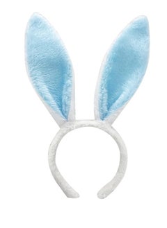 Vitacelli Bunny Ears Blue  Headband for Women Girls Daily Wearing, Rabbit Ear Hair Band for Party Cosplay  - Image 1