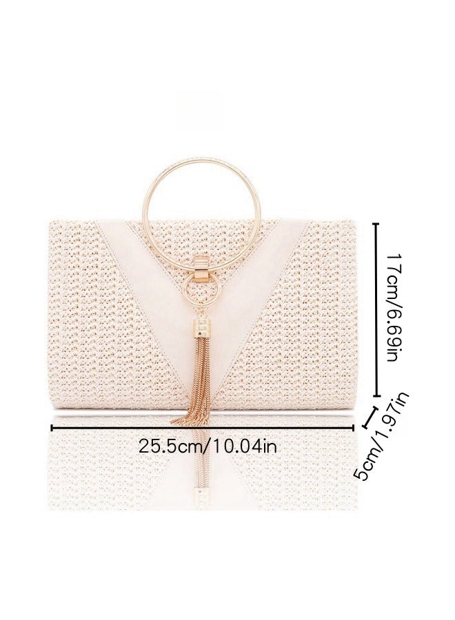 SHABILI Women's PVC Material Evening Party Clutch Bag, Ladies Designer Chain Banquet Package Handbag Tote Bags Shoulder Bag, Casual Crossbody Bag Satchel Bag Side Bag Carry Bag for College Students  - Image 5