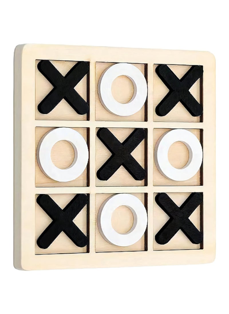 ATRI - Wooden X O Game, Interactive Family Board Game Suitable for Adults and Kids Large Size 22CM - Image 1