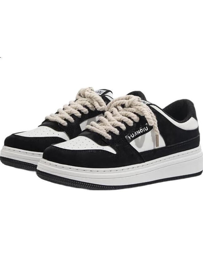 UNIVERSAL Men'S Original Trendy White Shoes Summer New Small Black And White Board Shoes Men'S Versatile Casual Sports Shoes - Image 3