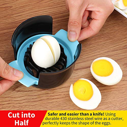 ONICORN Egg Slicer, 3 in 1 Stainless Steel Cutting Wire Cut Soft Boiled Eggs,Egg Chopper/Divider/Dicer/Cutter, Slicing Widget Slicing Cutter for Cooking Kitchen Accessories. (1PCS Random Color) - Image 3