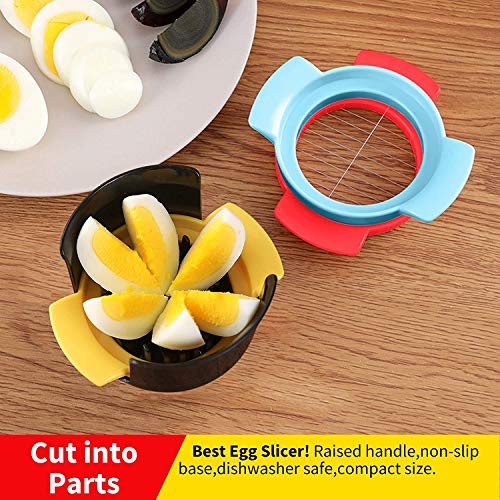 ONICORN Egg Slicer, 3 in 1 Stainless Steel Cutting Wire Cut Soft Boiled Eggs,Egg Chopper/Divider/Dicer/Cutter, Slicing Widget Slicing Cutter for Cooking Kitchen Accessories. (1PCS Random Color) - Image 5