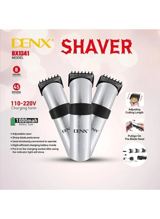 دينكس ماكينة الحلاقة الكهربائية DENX  مع بطارية بقوة 1000 مللي أمبير قابلة لإعادة الشحن وشفرة قابلة للتعديل - Image 4