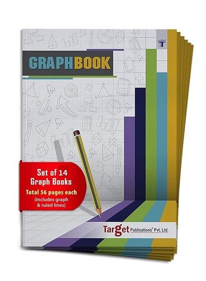 TARGET PUBLICATIONS WOODSNIPE Graph Paper Books for School | Graph Books A4 Size with Brown Cover | 56 Pages | Graph Sheets with 1 cm Square for Maths | Set of 14 Graph Copy - Image 1
