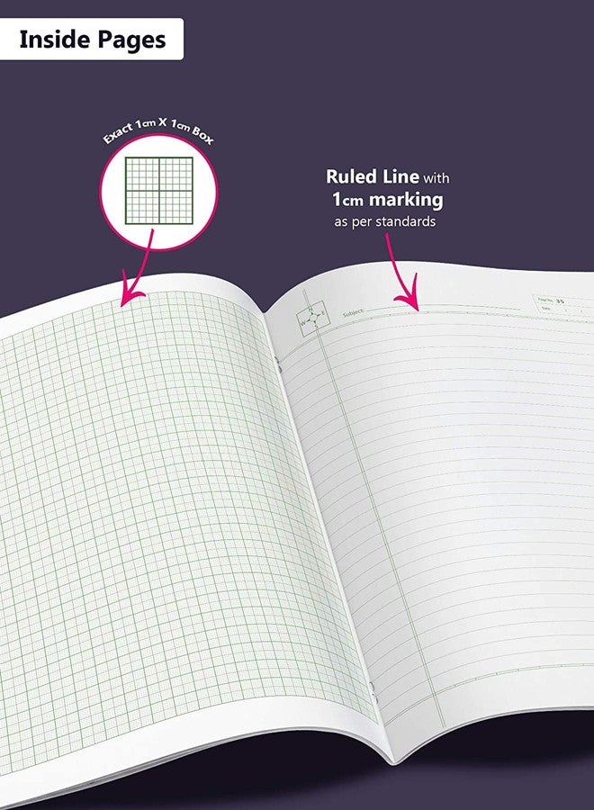 TARGET PUBLICATIONS WOODSNIPE Graph Paper Books for School | Graph Books A4 Size with Brown Cover | 56 Pages | Graph Sheets with 1 cm Square for Maths | Set of 14 Graph Copy - Image 4