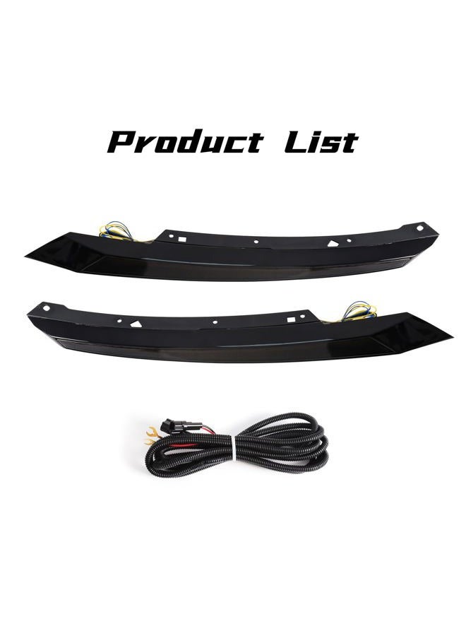 VGETTING Headlight Eyebrow Lights For Honda Civic 2016-2021 Daytime Running Lamp With Turn Signal Tri-Colors LED Eyelid Light For Civic 10th - Image 2