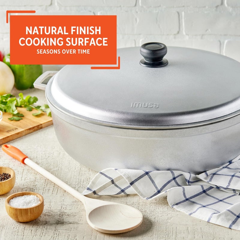 IMUSA GAU-80508 Jumbo Traditional Natural Caldero for Cooking and Serving, 18 Quart, Silver - Image 5