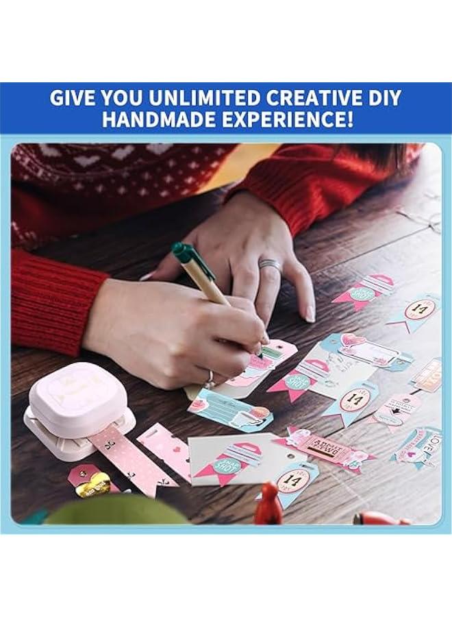 4-in-1 Paper Crafts Tag Punch, 2024 Gift Marker Punch, Crafting Paper Punches for Card Making Scrapbooking DIY Projects - Image 5