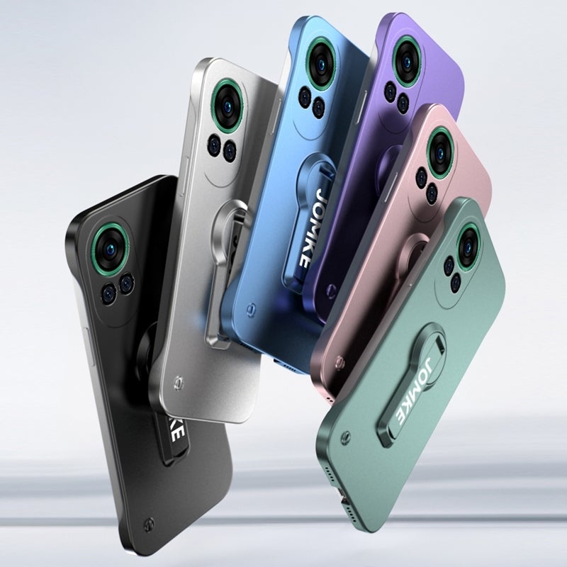 HuHa Protective Cover For Huawei nova 12 Baking Varnish 360 Rotate Holder No Frame PC Phone Case(Silver) - Image 2