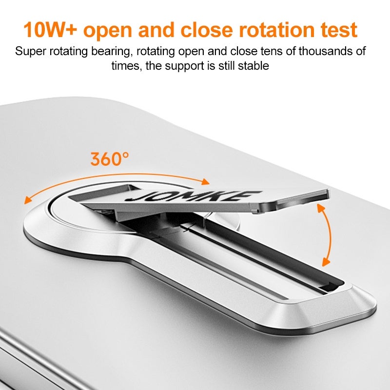 HuHa Protective Cover For Huawei nova 12 Baking Varnish 360 Rotate Holder No Frame PC Phone Case(Silver) - Image 5