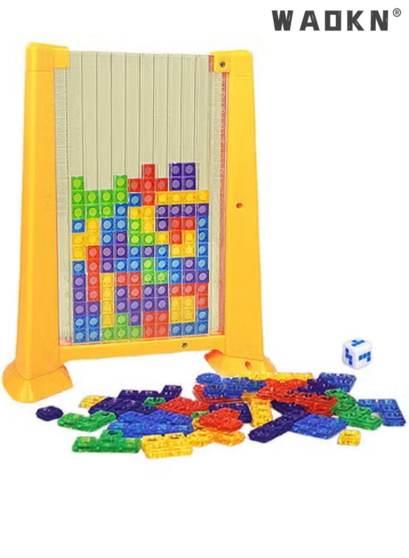 WAOKN Russian Blocks Puzzle, 3D Transparent Brain Teaser Toy Jigsaw Puzzle, Intelligence Colorful Russian Blocks Game, Montessori Toys Preschool Educational Gift for Kids 3-10 Years Old - Image 1